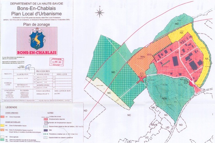 Carte de la zone