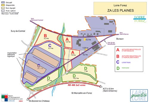 Carte de la zone