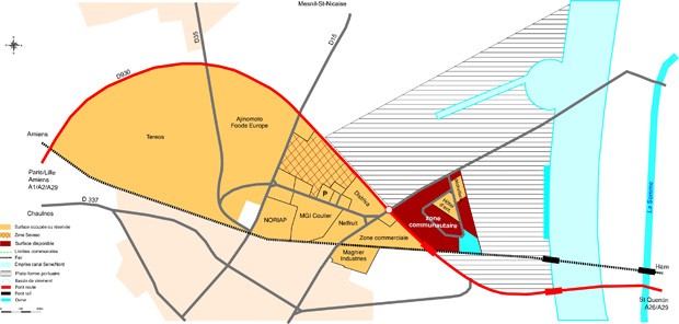 Carte de la zone