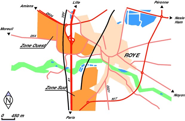 Carte de la zone