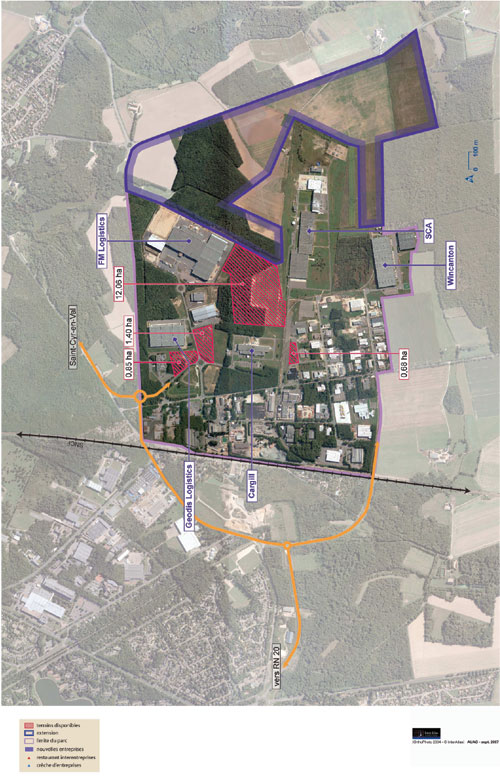 Carte de la zone