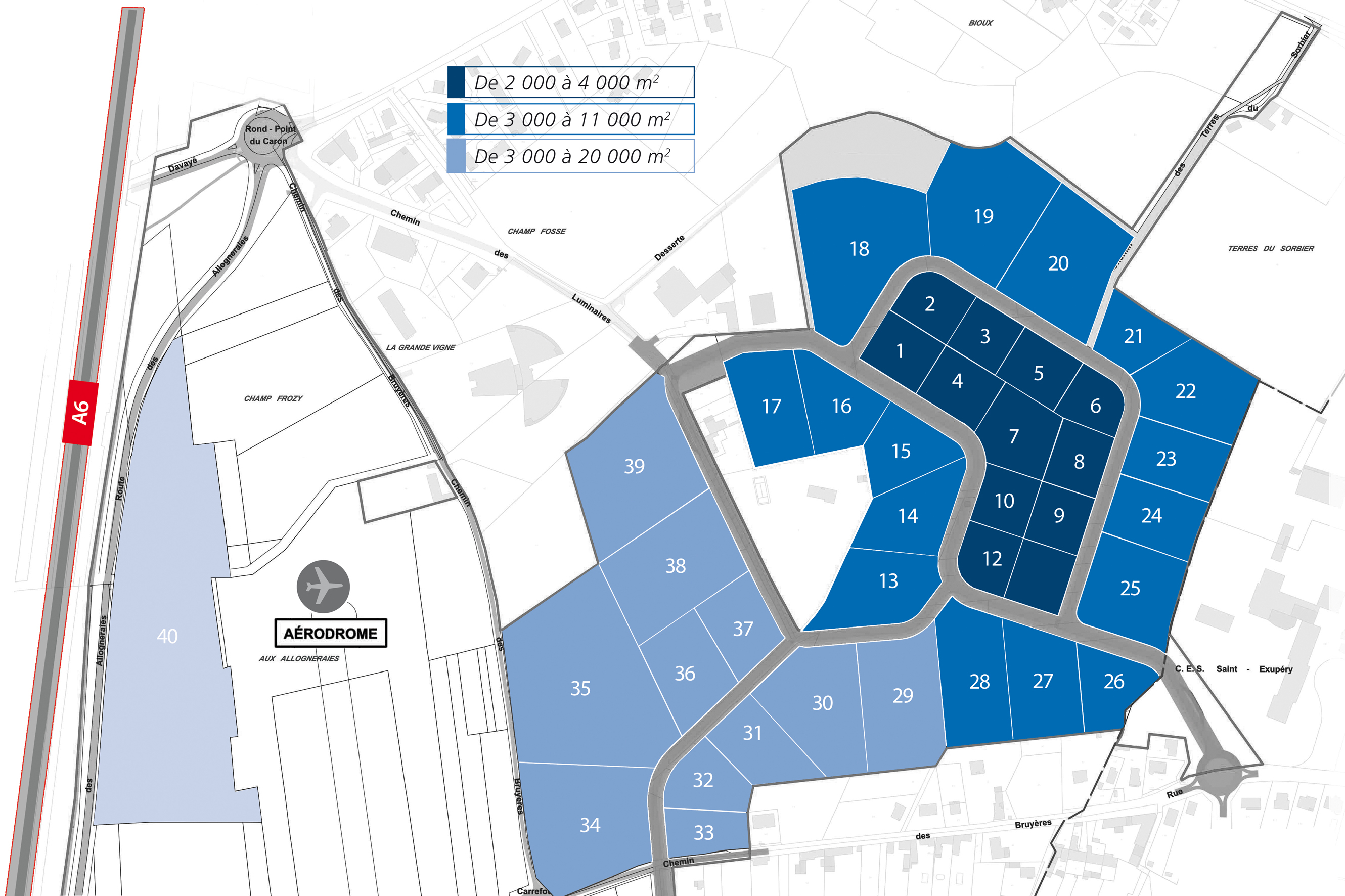 Carte de la zone