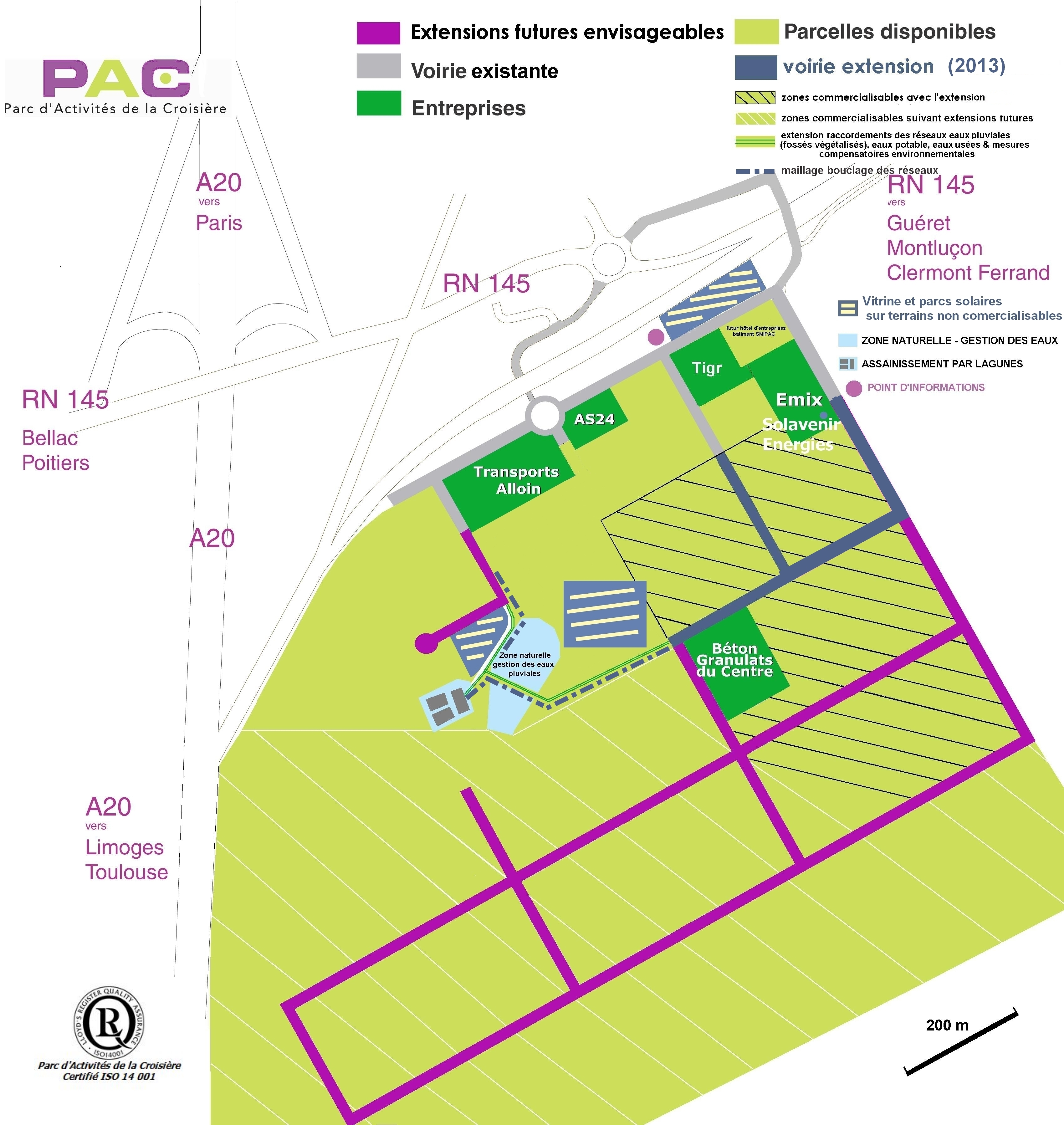 Carte de la zone