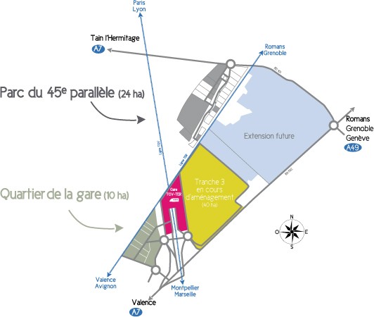 Carte de la zone