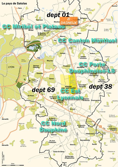 Carte de la zone