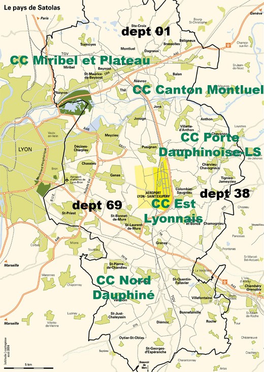 Carte de la zone