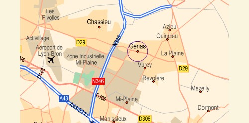 Carte de la zone