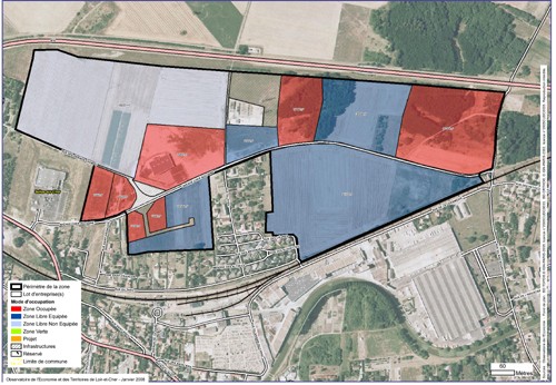 Carte de la zone