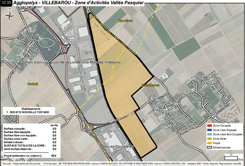 Carte de la zone