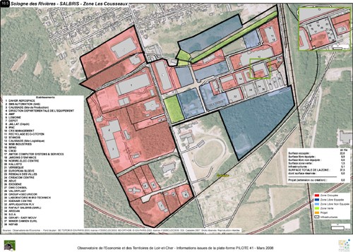 Carte de la zone