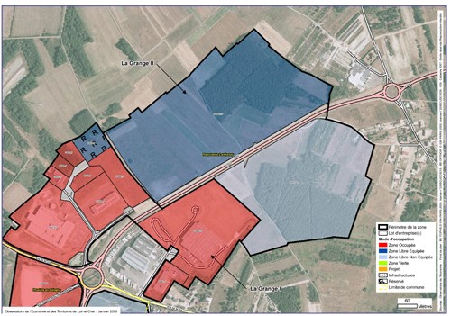 Carte de la zone