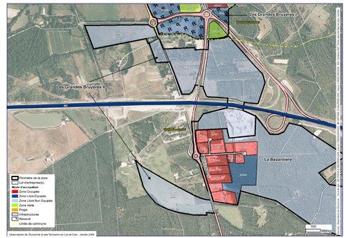 Carte de la zone