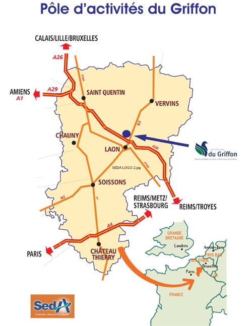 Plan de situation de la zone