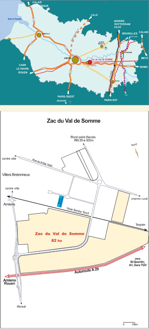 Plan de situation de la zone