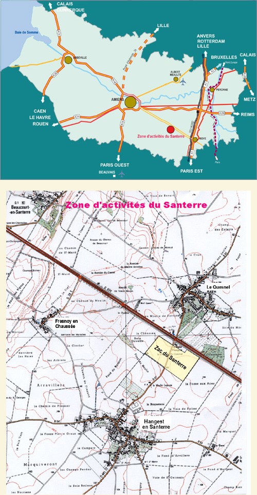 Plan de situation de la zone