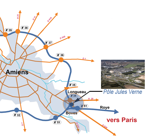 Plan de situation de la zone