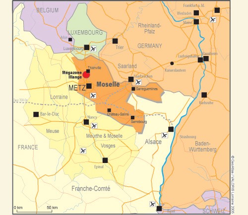 Plan de situation de la zone