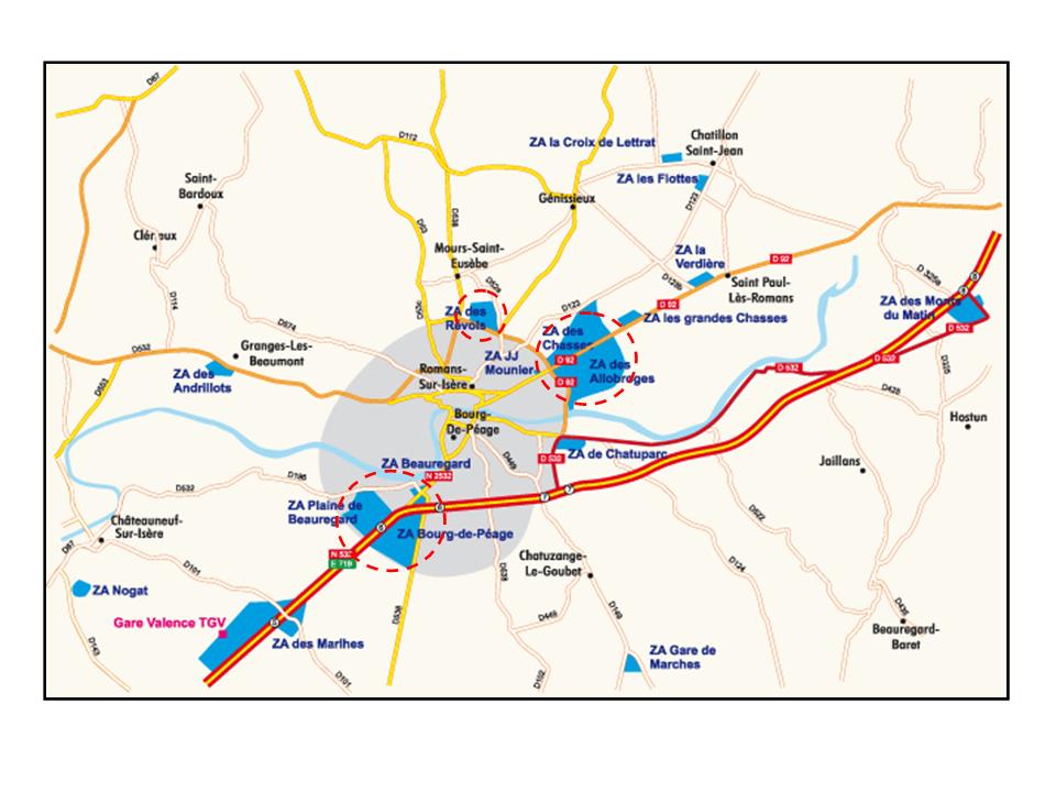 Plan de situation de la zone