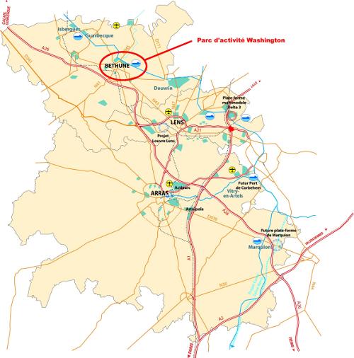 Plan de situation de la zone