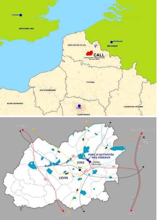 Plan de situation de la zone