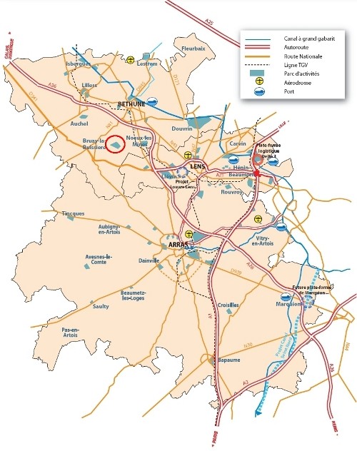 Plan de situation de la zone