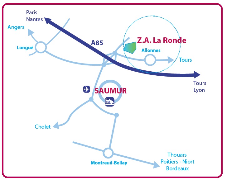 Plan de situation de la zone