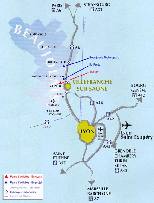 Plan de situation de la zone