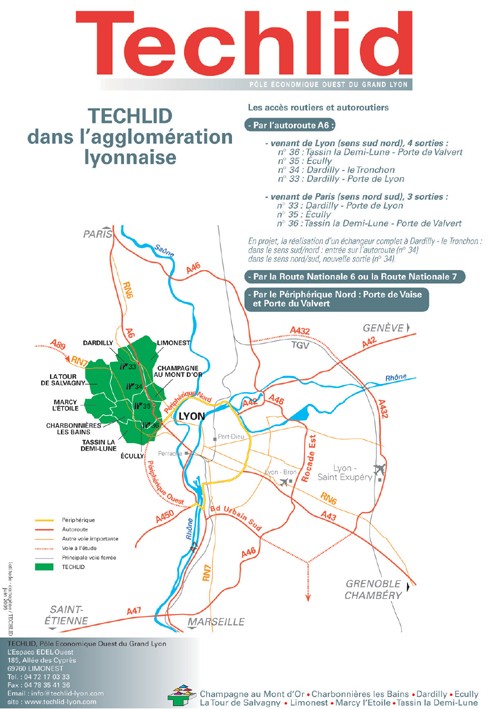 Plan de situation de la zone