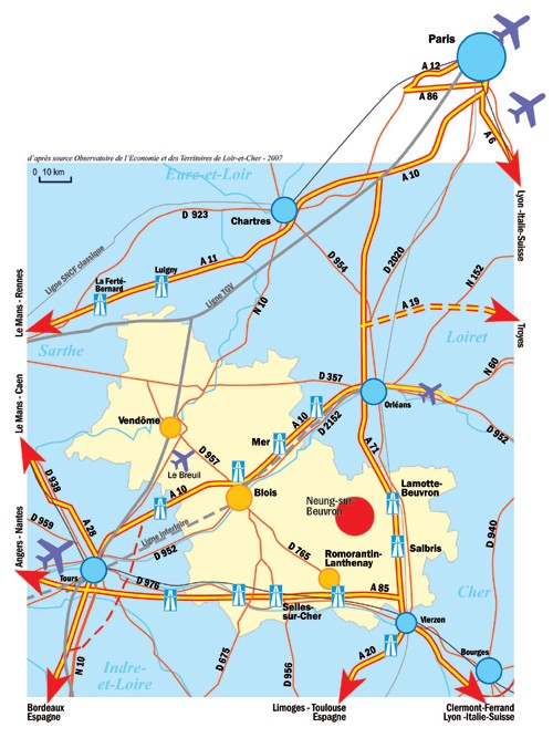 Plan de situation de la zone